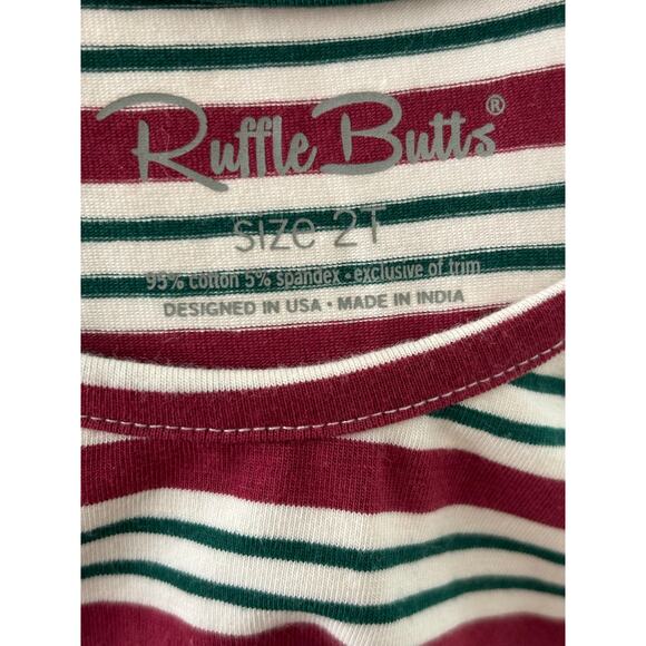 RuffleButts Drop Waist Christmas Dress Size 2T NWT - Picture 3 of 4